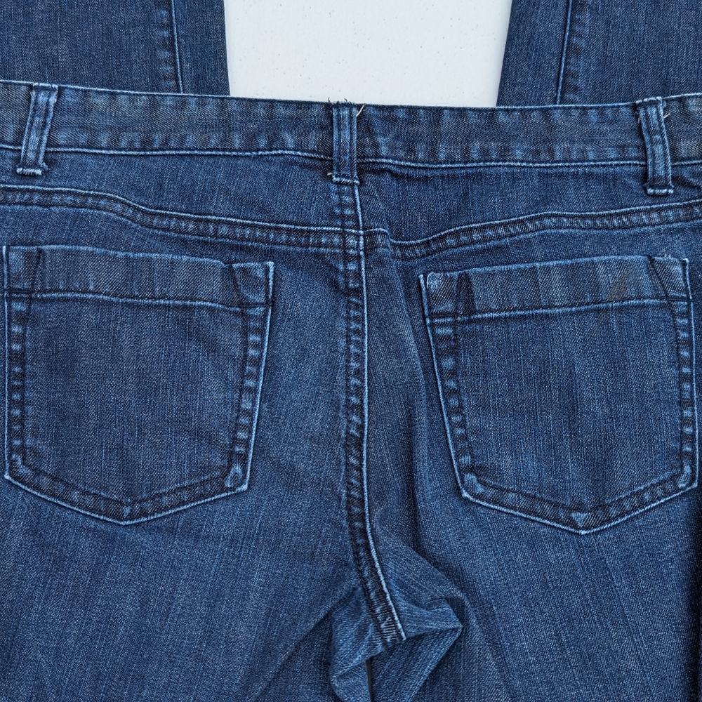 Ann Taylor Straight Leg Jeans - Dark Blue Denim - Picture 3 of 4
